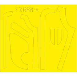 Eduard EX688 1/48 B-17G antiglare panels (VE production) Sticker for Aircraft
