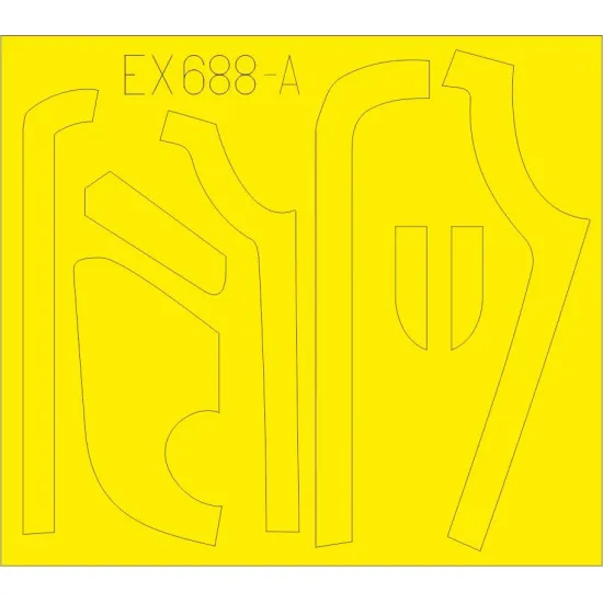 Eduard EX688 1/48 B-17G antiglare panels (VE production) Sticker for Aircraft