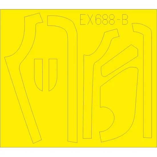 Eduard EX688 1/48 B-17G antiglare panels (VE production) Sticker for Aircraft