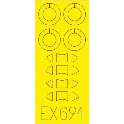 Eduard EX691 1/48 Tiger Moth Sticker for Aircraft