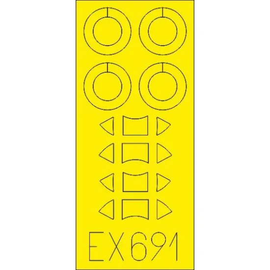 Eduard EX691 1/48 Tiger Moth Sticker for Aircraft
