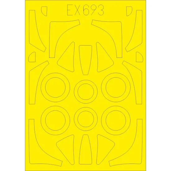 Eduard EX693 1/48 FJ-2 Fury TFace Sticker for Aircraft