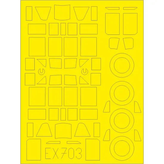 Eduard EX703 1/48 Il-2 TFace Sticker for Aircraft