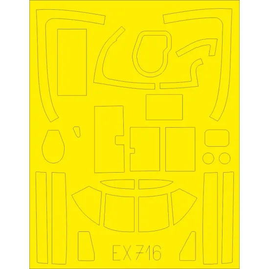 Eduard EX716 1/48 B-26C Invader Sticker for Aircraft