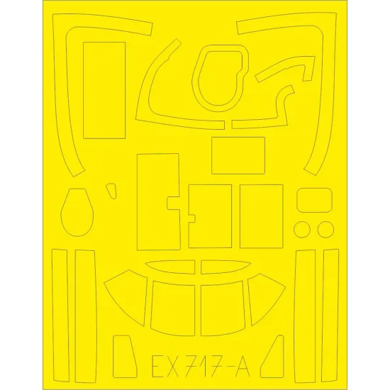 Eduard EX717 1/48 B-26C Invader TFace Sticker for Aircraft