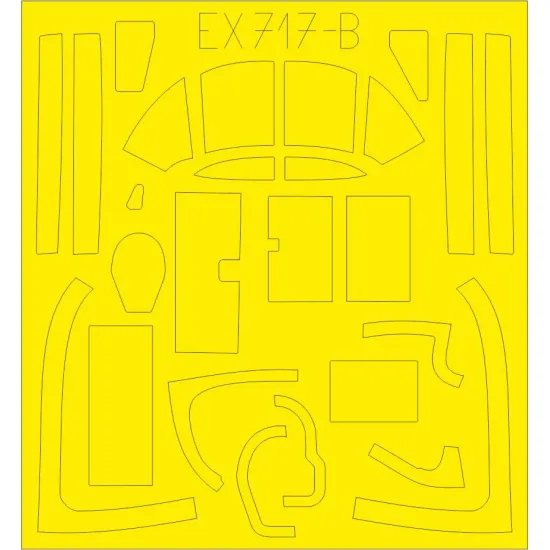 Eduard EX717 1/48 B-26C Invader TFace Sticker for Aircraft