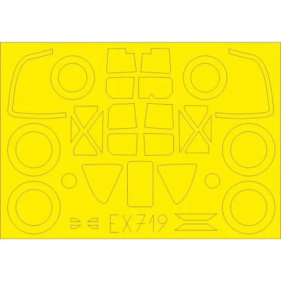 Eduard EX719 1/48 P-38H Sticker for Aircraft