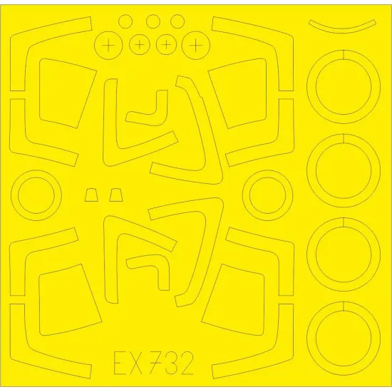 Eduard EX732 1/48 Su-27S TFace Sticker for Aircraft