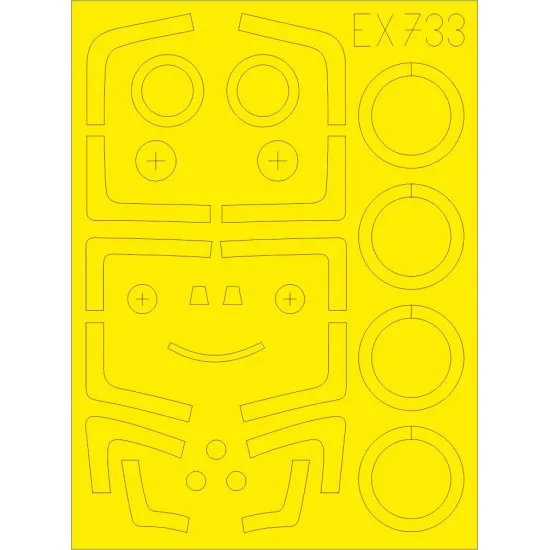 Eduard EX733 1/48 Su-27UB Sticker for Aircraft