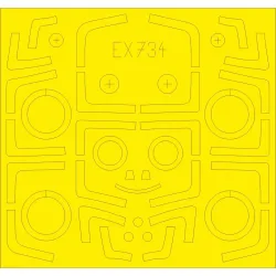 Eduard EX734 1/48 Su-27UB TFace Sticker for Aircraft