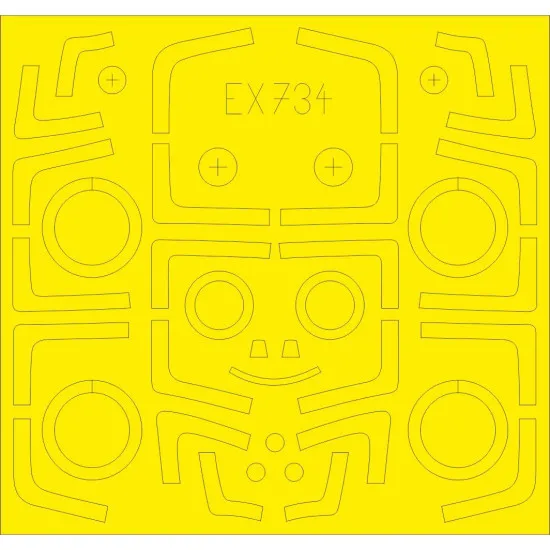 Eduard EX734 1/48 Su-27UB TFace Sticker for Aircraft