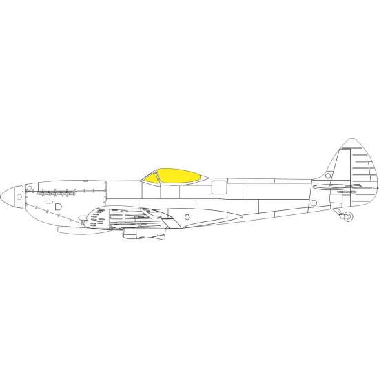 Eduard EX808 1/48 Spitfire Mk.XVI TFace Sticker for Aircraft