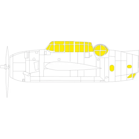 Eduard EX819 1/48 TBF-1C Sticker for Aircraft