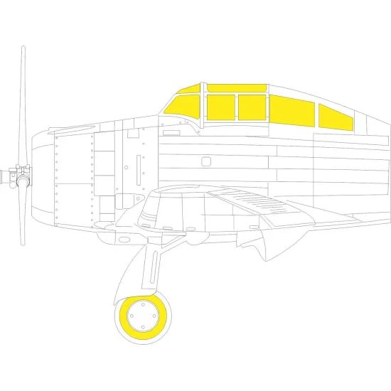 Eduard EX832 1/48 P-35 TFace Sticker for Aircraft