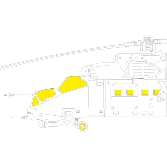 Eduard EX842 1/48 Mi-24D Sticker for Aircraft