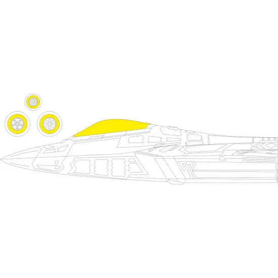 Eduard EX852 1/48 F-22A Sticker for Aircraft