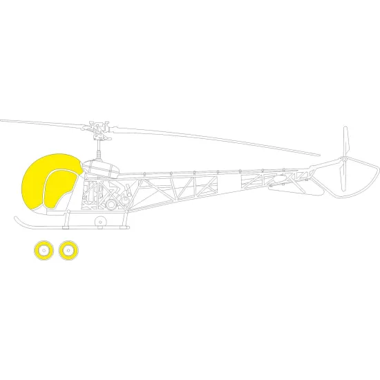 Eduard EX861 1/48 OH-13 TFace Sticker for Aircraft