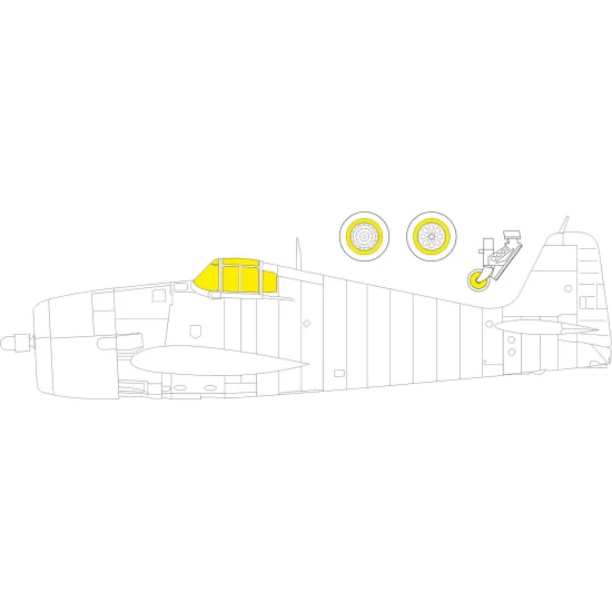 Eduard EX865 1/48 F6F-3 TFace Sticker for Aircraft