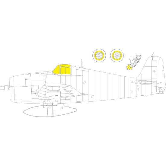 Eduard EX866 1/48 F6F-5 TFace Sticker for Aircraft