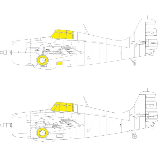 Eduard EX878 1/48 F4F-3 TFace Sticker for Aircraft