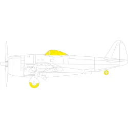 Eduard EX882 1/48 P-47D Bubbletop TFace Sticker for Aircraft
