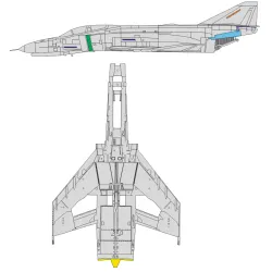 Eduard EX956 1/48 F-4E surface panels Sticker for Aircraft