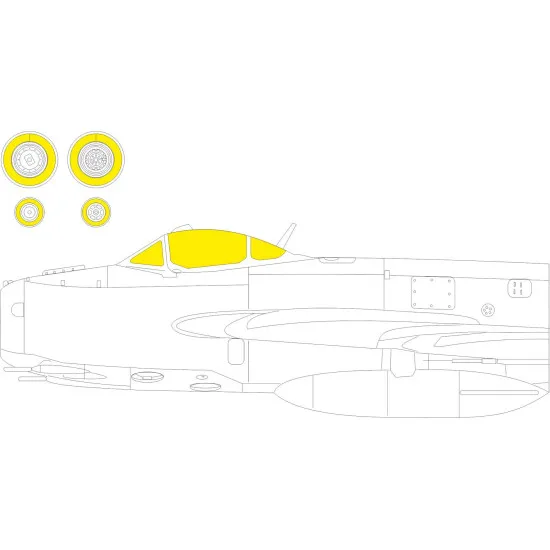 Eduard EX957 1/48 MiG-17F Sticker for Aircraft