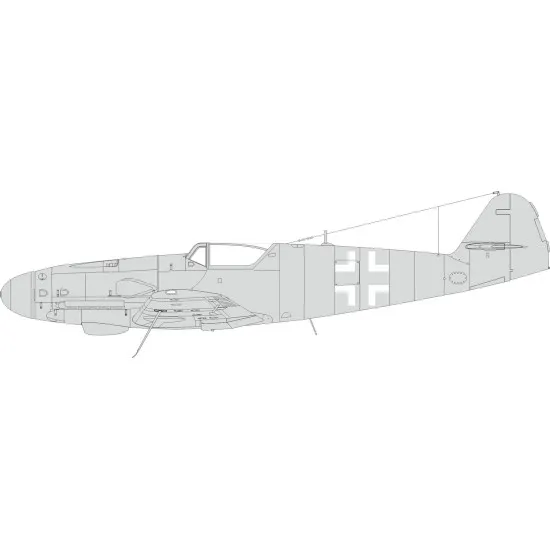 Eduard EX985 1/48 Bf 109K national insignia Sticker for Aircraft