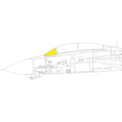 Eduard EX988 1/48 F-14B windshield TFace Sticker for Aircraft