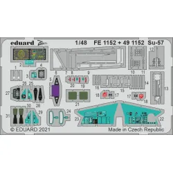 Eduard FE1152 1/48 Su-57 Photo-Etched for Aircraft Zoom set