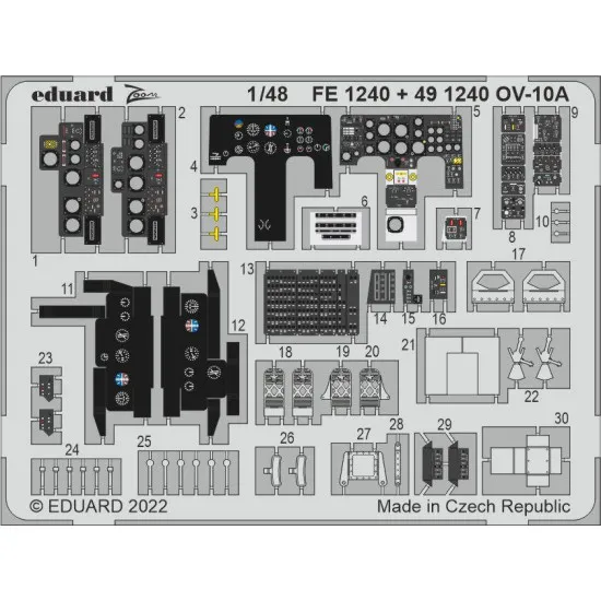 Eduard FE1240 1/48 OV-10A Photo-Etched for Aircraft Zoom set