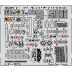 Eduard FE1245 1/48 F-104S ASA Photo-Etched for Aircraft Zoom set