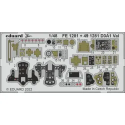 Eduard FE1281 1/48 D3A1 Val Photo-Etched for Aircraft Zoom set