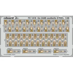Eduard FE1418 1/48 Go 244B seatbelts STEEL Photo-Etched for Aircraft Zoom set