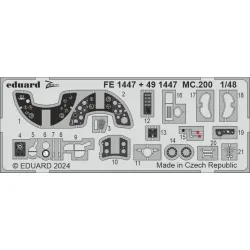 Eduard FE1447 1/48 MC.200 Photo-Etched for Aircraft Zoom set