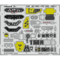 Eduard FE1452 1/48 TBD-1 Photo-Etched for Aircraft Zoom set