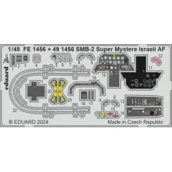 Eduard FE1456 1/48 SMB-2 Super Mystere Israeli AF Photo-Etched for Aircraft Zoom set