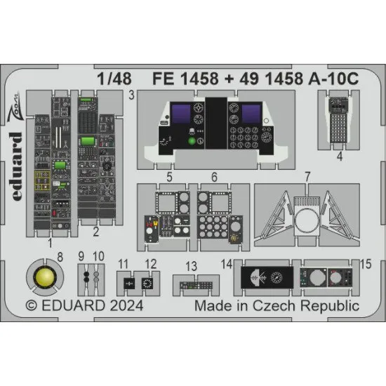 Eduard FE1458 1/48 A-10C Photo-Etched for Aircraft