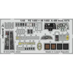 Eduard FE1480 1/48 A-4M mod. 1975 Photo-Etched for Aircraft Zoom set