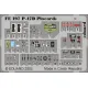 Eduard FE197 1/48 P-47D placards Photo-Etched for Aircraft Zoom set