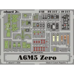 Eduard FE217 1/48 A6M5 Zero Photo-Etched for Aircraft Zoom set