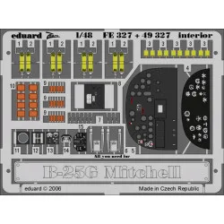 Eduard FE327 1/48 B-25G interior Photo-Etched for Aircraft Zoom set