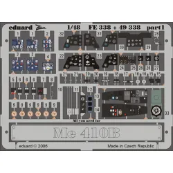 Eduard FE338 1/48 Me 410B Photo-Etched for Aircraft Zoom set