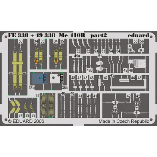 Eduard FE338 1/48 Me 410B Photo-Etched for Aircraft Zoom set