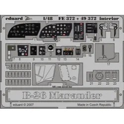 Eduard FE372 1/48 B-26 interior Photo-Etched for Aircraft Zoom set