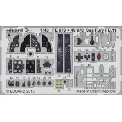 Eduard FE878 1/48 Sea Fury FB.11 Photo-Etched for Aircraft Zoom set