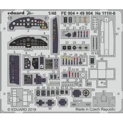 Eduard FE904 1/48 He 111H-6 Photo-Etched for Aircraft Zoom set