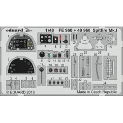 Eduard FE960 1/48 Spitfire Mk.I Photo-Etched for Aircraft Zoom set