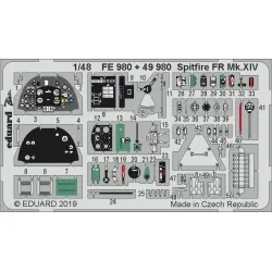Eduard FE980 1/48 Spitfire FR Mk.XIV Photo-Etched for Aircraft Zoom set