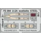 Eduard FE990 1/48 U-2A seatbelts STEEL Photo-Etched for Aircraft Zoom set